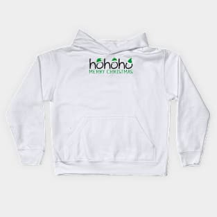 hohoho Merry Xmas - Green Kids Hoodie